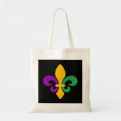 Mardi Gras Fleur De Lis Tote Bag (Voorkant)