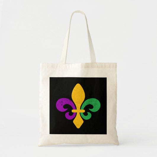 Mardi Gras Fleur De Lis Tote Bag (Voorkant)