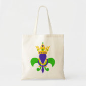 Mardi Gras Fleur de Lis Tote Bag (Voorkant)