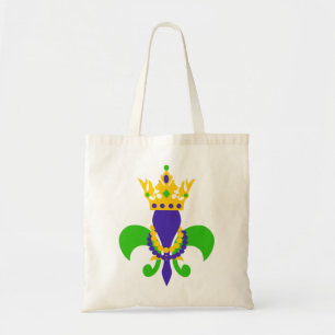 Mardi Gras Fleur de Lis Tote Bag