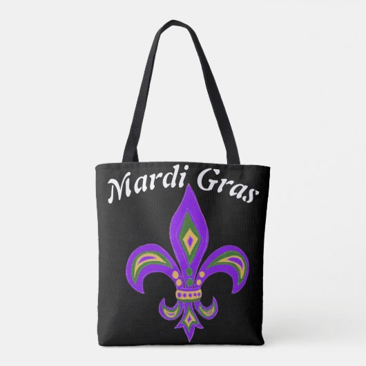 Mardi gras Fleur de Lis Tote Bag (Achterkant)