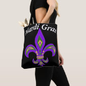 Mardi gras Fleur de Lis Tote Bag (Dichtbij)