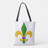 Mardi Gras Fleur de Lis Tote Bag (Achterkant)