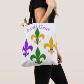 Mardi Gras Fleur de Lis Tote Bag (Dichtbij)