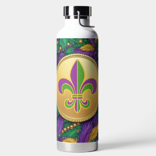Mardi Gras Fleur de lis Waterfles