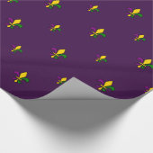 Mardi gras fleur de lys cadeaupapier (Hoek)