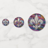 Mardi Gras Fleur de Lys Confetti (Voorkanten)