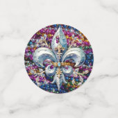Mardi Gras Fleur de Lys Confetti (Kleine voorkant)