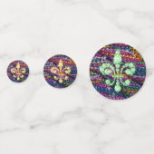 Mardi Gras Fleur de Lys Confetti (Voorkanten)