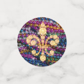 Mardi Gras Fleur de Lys Confetti (Kleine voorkant)