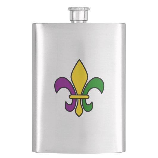 Mardi gras fleur de lys flacon (Voorkant)