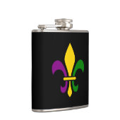 Mardi gras fleur de lys heupfles (Rechts)