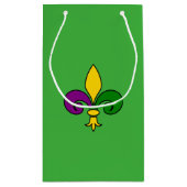 Mardi Gras fleur-de-lys Klein Cadeauzakje (Achterkant)