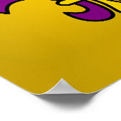 Mardi gras fleur de lys poster (Hoek)