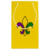 Mardi Gras fleur-de-lys Small Gift Bag Klein Cadeauzakje (Achterkant)