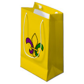 Mardi Gras fleur-de-lys Small Gift Bag Klein Cadeauzakje (Voorkant Gekanteld)