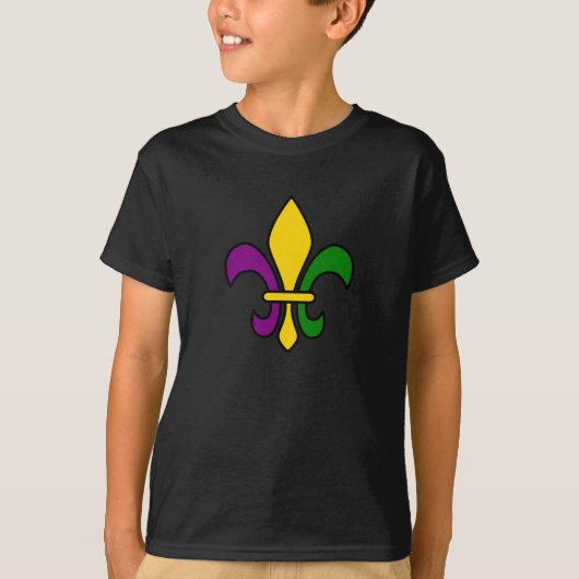 Mardi gras fleur de lys t-shirt (Voorkant)
