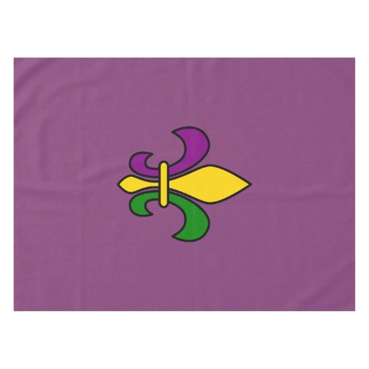 Mardi Gras fleur-de-lys Tafelkleed (Voorkant (Horizontaal))