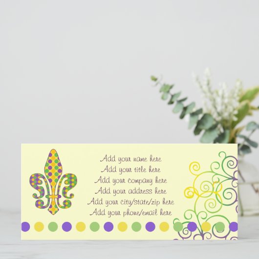 Mardi Gras Fleur de Stippen (Staand voorkant)