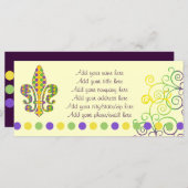 Mardi Gras Fleur de Stippen (Voorkant / Achterkant)