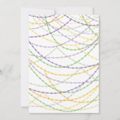 Mardi Gras Fleur DeLis Partij 2 Kaart (Achterkant)