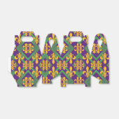 Mardi gras fleur di Lis Bedankdoosjes (Uitgevouwen)