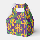 Mardi gras fleur di Lis Bedankdoosjes (Voorkant Zijde)