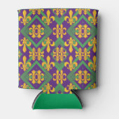 Mardi gras fleur di Lis Blikjeskoeler (Voorkant)