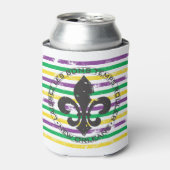 Mardi Gras Fleur di Lis Blikjeskoeler (Blikje Voorkant)