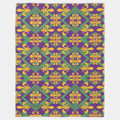 Mardi gras fleur di Lis Fleece Deken (Voorkant)