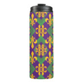 Mardi gras fleur di Lis Thermosbeker (Voorkant)