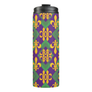 Mardi gras fleur di Lis Thermosbeker