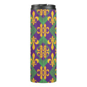 Mardi gras fleur di Lis Thermosbeker (Achterkant)