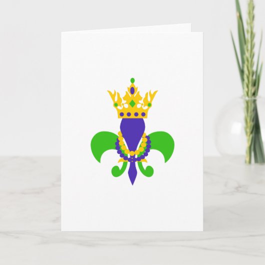MARDI GRAS FLEUR LIS KAART (Voorkant)