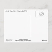 Mardi Gras Float Briefkaart (Achterkant)