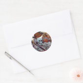 Mardi Gras Float Ronde Sticker (Envelop)