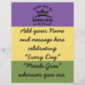 Mardi Gras Flyer (Achterkant)