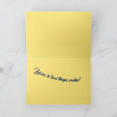 Mardi Gras Folded Holiday Kaart (Binnen)