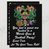 Mardi Gras & Football 6,5 x 8,75-inch Uitzicht Ver Kaart (Voorkant / Achterkant)