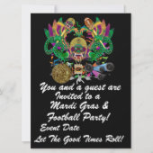 Mardi Gras & Football 6,5 x 8,75-inch Uitzicht Ver Kaart (Voorkant)