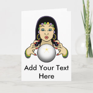 Mardi Gras Fortune Teller Kaart