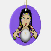 Mardi Gras Fortune Teller Keramisch Ornament (Rechts)