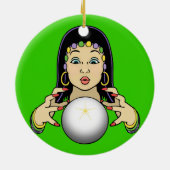 Mardi Gras Fortune Teller Keramisch Ornament (Achterkant)