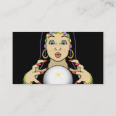 Mardi Gras Fortune Teller Visitekaartje (Achterkant)