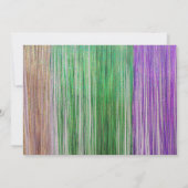 Mardi Gras-fotokaart - Modern Paars Green Gold Kaart (Achterkant)