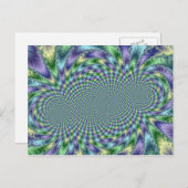 Mardi Gras - Fractal Briefkaart (Voorkant / Achterkant)