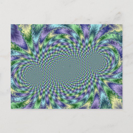 Mardi Gras - Fractal Briefkaart (Voorkant)