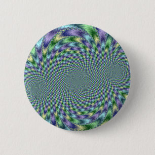 Mardi Gras - Fractal Ronde Button 5,7 Cm