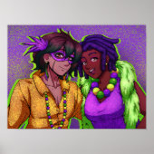 Mardi Gras Friends Poster (Voorkant)