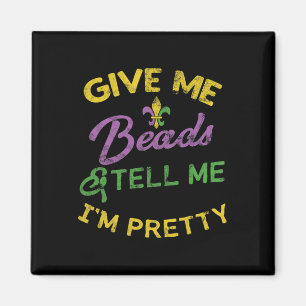 Mardi Gras Funny Beads Unique New Orleans Gift Magneet